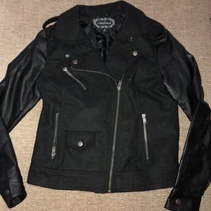 Faux leather jacket